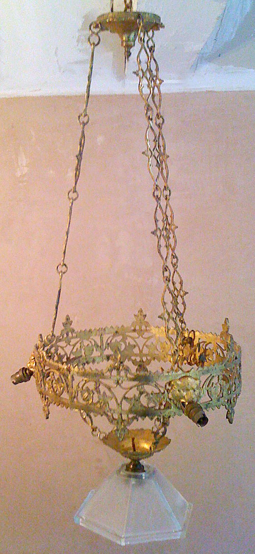 french antique brass chandelier